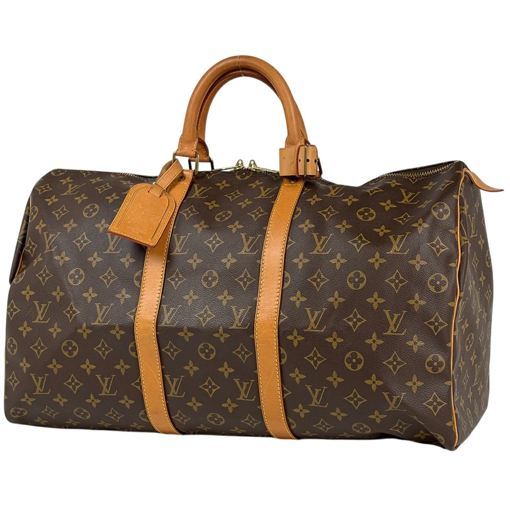 Louis Vuitton Keepall Boston Bag Monogram Brown